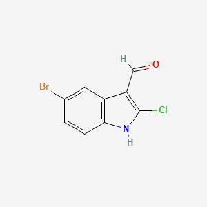 5-bromo-2-chloro-1H-indole-3-carbaldehyde