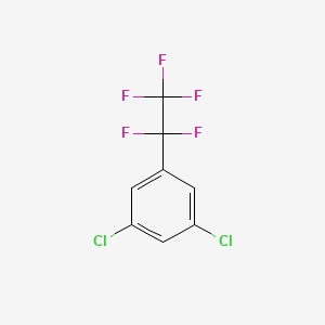 molecular formula C8H3Cl2F5 B2378134 1,3-Dichloro-5-(pentafluoroethyl)benzene CAS No. 1955524-45-4
