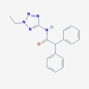molecular formula C17H17N5O B237816 N-(2-ethyl-2H-tetrazol-5-yl)-2,2-diphenylacetamide 