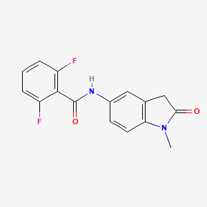 molecular formula C16H12F2N2O2 B2378166 2,6-difluoro-N-(1-methyl-2-oxoindolin-5-yl)benzamide CAS No. 921837-82-3