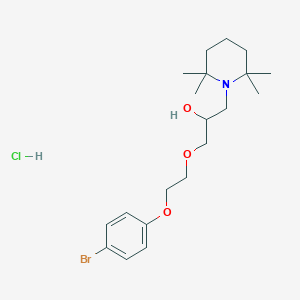 1-(2-(4-Bromophenoxy)ethoxy)-3-(2,2,6,6-tetramethylpiperidin-1-yl)propan-2-ol hydrochloride
