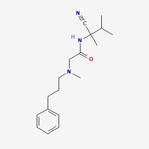 N-(1-cyano-1,2-dimethylpropyl)-2-[methyl(3-phenylpropyl)amino]acetamide