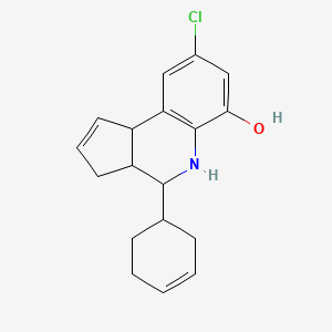 8-Chloro-4-cyclohex-3-en-1-yl-3a,4,5,9b-tetrahydro-3H-cyclopenta[c]quinolin-6-ol