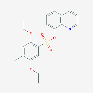 Quinolin-8-yl 2,5-diethoxy-4-methylbenzenesulfonate