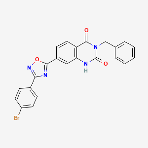 3-benzyl-7-[3-(4-bromophenyl)-1,2,4-oxadiazol-5-yl]quinazoline-2,4(1H,3H)-dione