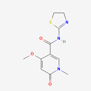 N-(4,5-dihydrothiazol-2-yl)-4-methoxy-1-methyl-6-oxo-1,6-dihydropyridine-3-carboxamide