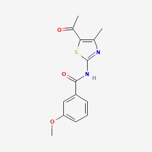 N-(5-acetyl-4-methyl-1,3-thiazol-2-yl)-3-methoxybenzamide