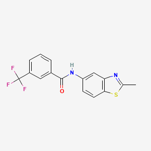 N-(2-methyl-1,3-benzothiazol-5-yl)-3-(trifluoromethyl)benzamide