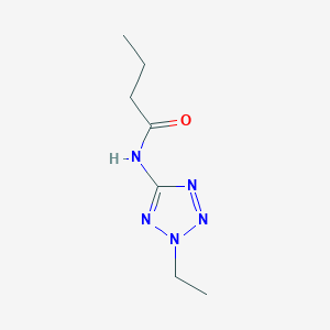 N-(2-ethyl-2H-tetraazol-5-yl)butanamide
