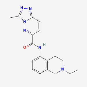 N-(2-Ethyl-3,4-dihydro-1H-isoquinolin-5-yl)-3-methyl-[1,2,4]triazolo[4,3-b]pyridazine-6-carboxamide