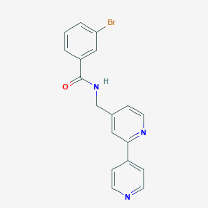 molecular formula C18H14BrN3O B2378239 N-([2,4'-bipyridin]-4-ylmethyl)-3-bromobenzamide CAS No. 2034433-66-2