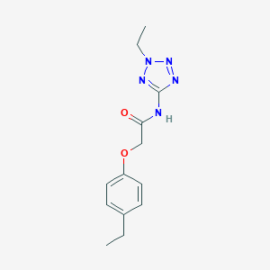 molecular formula C13H17N5O2 B237825 2-(4-ethylphenoxy)-N-(2-ethyl-2H-tetraazol-5-yl)acetamide 
