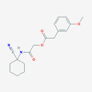 [2-[(1-Cyanocyclohexyl)amino]-2-oxoethyl] 2-(3-methoxyphenyl)acetate