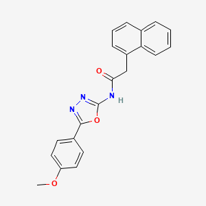 N-(5-(4-methoxyphenyl)-1,3,4-oxadiazol-2-yl)-2-(naphthalen-1-yl)acetamide