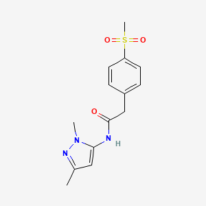 N-(1,3-dimethyl-1H-pyrazol-5-yl)-2-(4-(methylsulfonyl)phenyl)acetamide