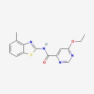 6-ethoxy-N-(4-methylbenzo[d]thiazol-2-yl)pyrimidine-4-carboxamide