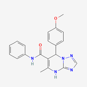 7-(4-methoxyphenyl)-5-methyl-N-phenyl-4,7-dihydro[1,2,4]triazolo[1,5-a]pyrimidine-6-carboxamide