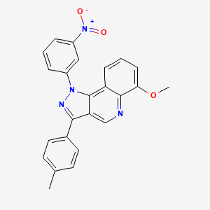 6-methoxy-1-(3-nitrophenyl)-3-(p-tolyl)-1H-pyrazolo[4,3-c]quinoline