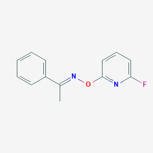1-phenyl-1-ethanone O-(6-fluoro-2-pyridinyl)oxime