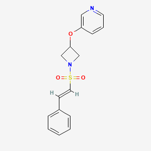 (E)-3-((1-(styrylsulfonyl)azetidin-3-yl)oxy)pyridine
