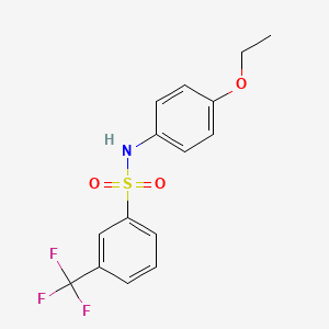 molecular formula C15H14F3NO3S B2378371 N-(4-ethoxyphenyl)-3-(trifluoromethyl)benzenesulfonamide CAS No. 613657-65-1