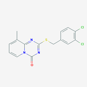 2-[(3,4-Dichlorophenyl)methylsulfanyl]-9-methylpyrido[1,2-a][1,3,5]triazin-4-one