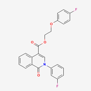2-(4-Fluorophenoxy)ethyl 2-(3-fluorophenyl)-1-oxo-1,2-dihydroisoquinoline-4-carboxylate