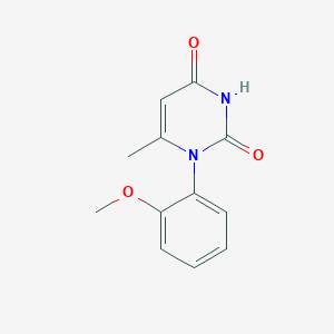 molecular formula C12H12N2O3 B2378378 1-(2-甲氧基苯基)-6-甲基嘧啶-2,4(1H,3H)-二酮 CAS No. 148320-21-2