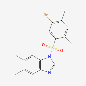 1-(5-Bromo-2,4-dimethylphenyl)sulfonyl-5,6-dimethylbenzimidazole