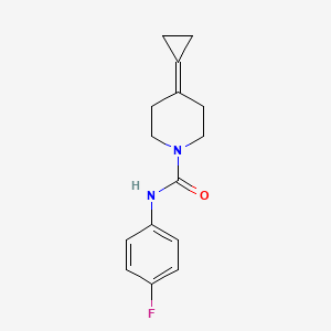 molecular formula C15H17FN2O B2378389 4-cyclopropylidene-N-(4-fluorophenyl)piperidine-1-carboxamide CAS No. 2097926-25-3