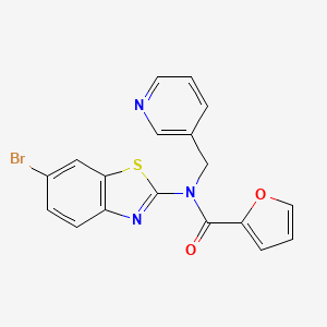 N-(6-bromobenzo[d]thiazol-2-yl)-N-(pyridin-3-ylmethyl)furan-2-carboxamide