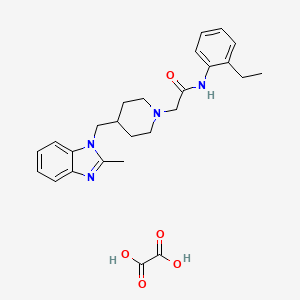 N-(2-ethylphenyl)-2-(4-((2-methyl-1H-benzo[d]imidazol-1-yl)methyl)piperidin-1-yl)acetamide oxalate