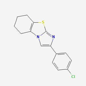 molecular formula C15H13ClN2S B2378413 2-(4-氯苯基)-5,6,7,8-四氢咪唑并[2,1-b][1,3]苯并噻唑 CAS No. 63208-73-1