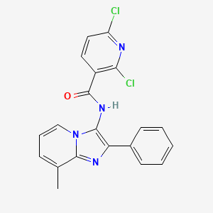 2,6-dichloro-N-{8-methyl-2-phenylimidazo[1,2-a]pyridin-3-yl}pyridine-3-carboxamide