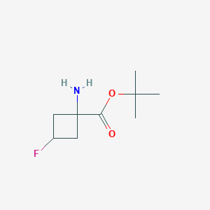 molecular formula C9H16FNO2 B2378427 Tert-butyl 1-amino-3-fluorocyclobutane-1-carboxylate CAS No. 2248184-21-4