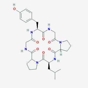 Cyclo(glycyl-tyrosyl-glycyl-prolyl-leucyl-prolyl)