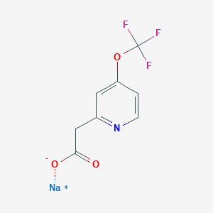 Sodium 2-[4-(trifluoromethoxy)pyridin-2-yl]acetate