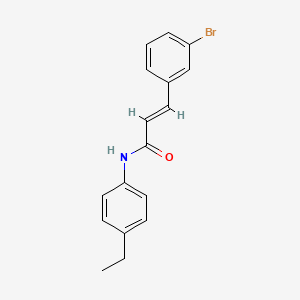 molecular formula C17H16BrNO B2378437 3-(3-溴苯基)-N-(4-乙基苯基)丙烯酰胺 CAS No. 331462-18-1