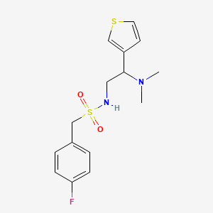 N-(2-(dimethylamino)-2-(thiophen-3-yl)ethyl)-1-(4-fluorophenyl)methanesulfonamide