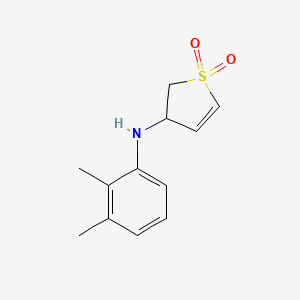 molecular formula C12H15NO2S B2378447 3-((2,3-Dimethylphenyl)amino)-2,3-dihydrothiophene 1,1-dioxide CAS No. 620590-03-6