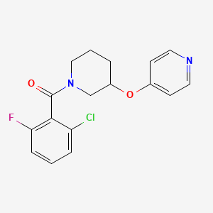 (2-Chloro-6-fluorophenyl)(3-(pyridin-4-yloxy)piperidin-1-yl)methanone