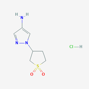 1-(1,1-Dioxothiolan-3-yl)pyrazol-4-amine;hydrochloride