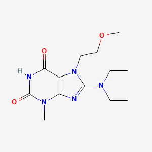 8-(Diethylamino)-7-(2-methoxyethyl)-3-methylpurine-2,6-dione