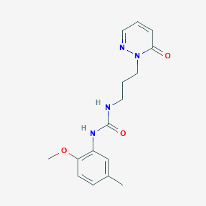 1-(2-methoxy-5-methylphenyl)-3-(3-(6-oxopyridazin-1(6H)-yl)propyl)urea