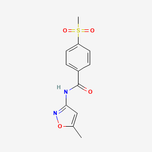 N-(5-methylisoxazol-3-yl)-4-(methylsulfonyl)benzamide