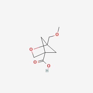 molecular formula C8H12O4 B2378477 1-(甲氧基甲基)-2-氧杂双环[2.1.1]己烷-4-羧酸 CAS No. 2445786-86-5
