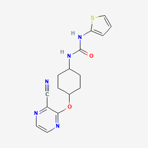 1-((1r,4r)-4-((3-Cyanopyrazin-2-yl)oxy)cyclohexyl)-3-(thiophen-2-yl)urea