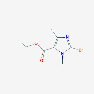 molecular formula C8H11BrN2O2 B2378494 Ethyl 2-bromo-1,4-dimethyl-1H-imidazole-5-carboxylate CAS No. 113444-43-2