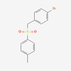 molecular formula C14H13BrO2S B2378497 1-Bromo-4-{[(4-methylphenyl)sulfonyl]methyl}benzene CAS No. 26885-97-2