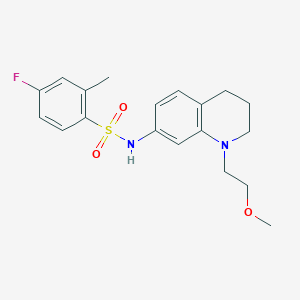 4-fluoro-N-(1-(2-methoxyethyl)-1,2,3,4-tetrahydroquinolin-7-yl)-2-methylbenzenesulfonamide